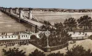 The Nicholas Chain Bridge over the Dnieper