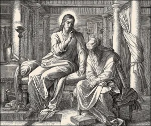 Nicodemus talking to Jesus, New Testament