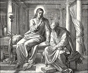 Nicodemus talking to Jesus, New Testament