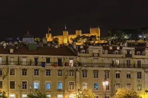 Night cityscape in Lisbon, Portugal