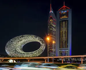 Night shot, Eye of the Future, Sheik Zayed Road