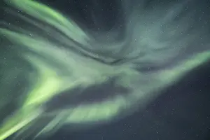 Night view (Aurora borealis) starry sky