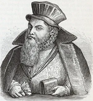 Nikodemus Frischlin, Historical Illustration from Otto von Leixner: Illustrated History of German Literature