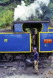 The Nilgiri Mountain Railway train steam engine in Nilgiris Tamilnadu