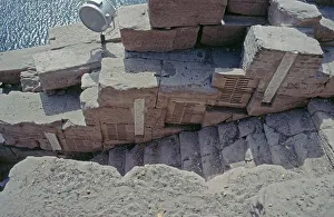 Nilometer, Elephantine Island, Aswan, Nile Valley, Egypt, September 1989, vintage, retro, old, historical, Africa