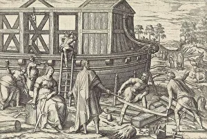 Noah builds the ark, According to the biblical book of Genesis
