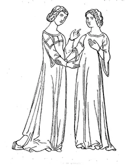 Noble Italian lady in the 14th century