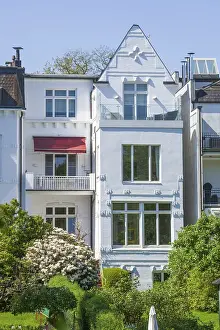 Noble residential building on the Lange Zug in spring