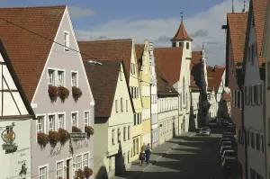 Noerdlingen in Bavaria, historical old part of town