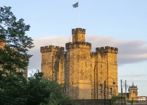 Norman fortress of Newcastle Castle Keep