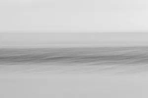 North Sea at low tide with wiping effect
