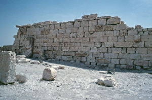 Northeast corner, Bel Temple, Palmyra, Tadmor, Syria, May 1987, vintage, retro, old, historical, Asia