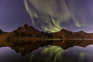 Category Mountain Landscapes Prints: Northern Lights, Aurora borealis
