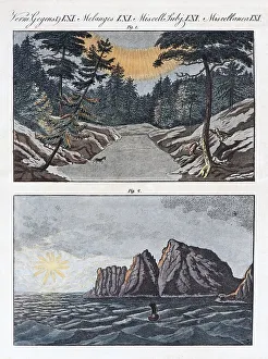 Northern Lights (Aurora Borealis) and Midnight Sun