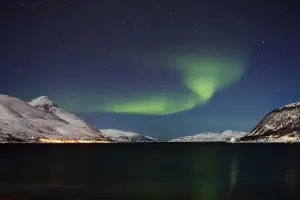Northern lights over the Kaldfjord