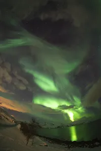 Northern Lights, taken near the Norwegian city of Tromso<br> Northern Lights