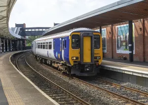 Northern Trains Class 156 train DMU 156463 at railway station platform