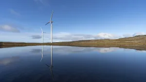 The northernmost wind farm in the world on the island of Havoya
