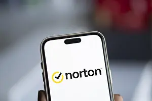 Category Historic EN Prints: norton logo is displayed on smartphone
