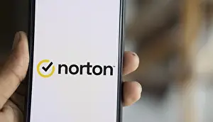 Category Historic EN Prints: norton logo is displayed on smartphone