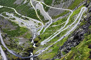 Framed Print : Norway troll road, mountain route of Trollstigen Framed Print : Norway troll road, mountain route of Trollstigen