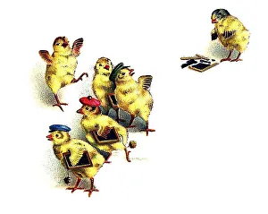 Nostalgic greeting card for Easter