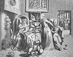 The nuns, their devoutness is gluttony and lewdness