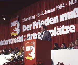 Nuremberg. 7th Party Congress of the German Communist Party (DKP) on 6