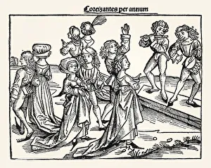 Nuremberg Chronicle, dancing couples