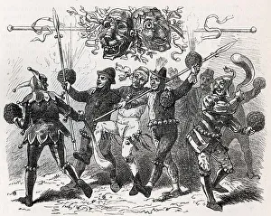 Nuremberg Schoenbartlaeufer, after the originals of the old Schoenbart books
