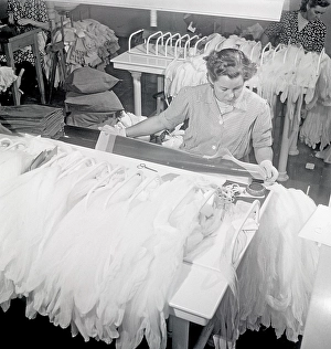 Nylon stockings in the 1950s. Malmoe strumpfabrik Sweden