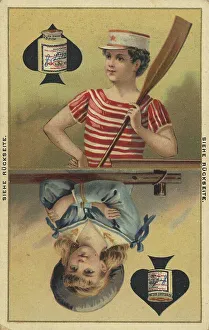 Oarsman, Girl with Hat, Spades