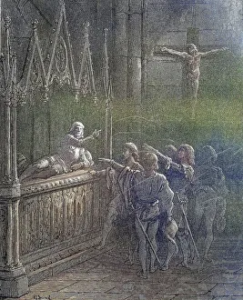 The Oath of the Crusaders Knights in front of the Campaign