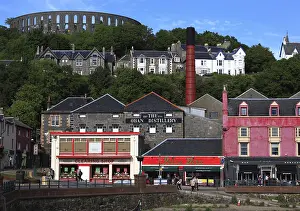 Oban City, view of the city with McCaigs Tower