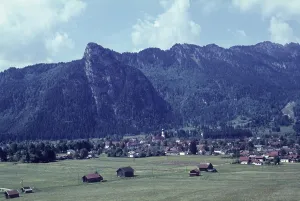 Oberammergau with Kofel, Oberammergau