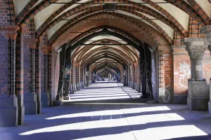 The Oberbaum Bridge over the Spree in Berlin-Friedrichshain