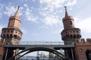 Oberbaumbridge, former border crossing between east and west Berlin