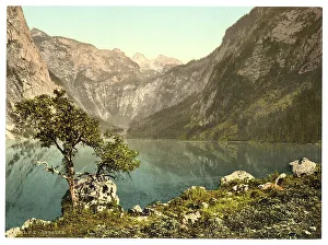 The Obersee in Upper Bavaria, Bavaria