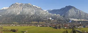 Oberstdorf, behind the Allgaeu Alps