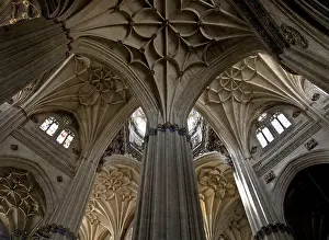 Oblique view into the vaults below the dome