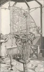 Observing the sky with a brass sextant