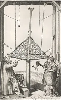 Observing the sky with a brass sextant