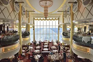 Category Scandinavia Prints: Oceanic a la carte restaurant on the ship Color Magic from the Color Line shipping company