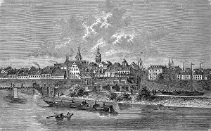Oder bridge and castle of Glogau