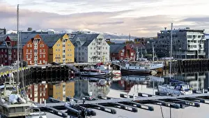 Office buildings in Tromso harbour