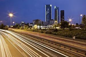 Three office towers of the Cuatro Torres Business Area