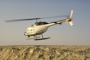 Oil industry in the Ras Tanura area, Saudi Arabia, Bell 206 JetRanger helicopter 1979, Asia