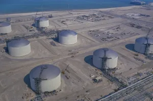 Oil industry in the Ras Tanura area, Saudi Arabia, offshore pier under construction 1979, Asia