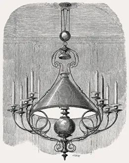 Oil lamp, 19th century