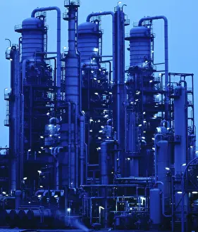 Oil refinery, industrial plant